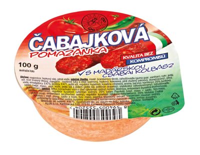 Obrázek ŠETŘÍME JÍDLEM: Gurmán Klub Čabajková pomazánka 100g