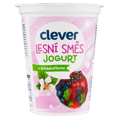 Obrázek ŠETŘÍME JÍDLEM: clever Jogurt krémový lesní směs s bifidokulturou 400g