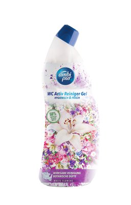 Obrázek Ambipur WC Active gel bílé květy 750ml