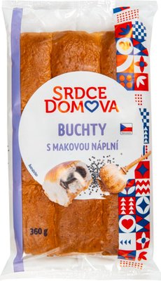 Obrázek Srdce domova Buchty s makovou náplní 360g