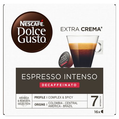 Obrázek NESCAFÉ Dolce Gusto Espresso Intenso Decaffeinato - kávové kapsle - 16 kapslí v balení