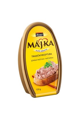 Obrázek ŠETŘÍME JÍDLEM: Hamé Májka Jemná paštika 120g