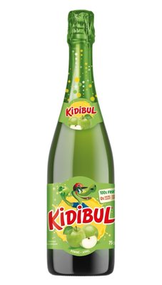 Obrázek Kidibul Dětský šumivý nápoj - 100% Jablko 750ml