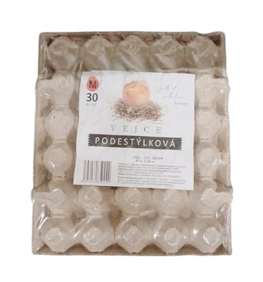 Obrázek ŠETŘÍME JÍDLEM: Podestýlková vejce M 30 ks