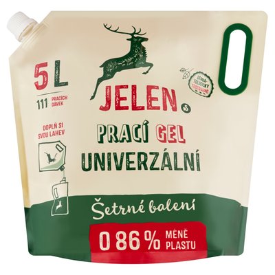 Obrázek Jelen Prací gel univerzální 111 praní 5l