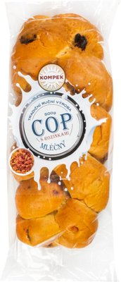 Obrázek ŠETŘÍME JÍDLEM: Cop mléčný s rozinkami 500 g
