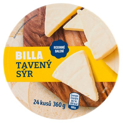 Obrázek BILLA Tavený sýr 24 ks 360g