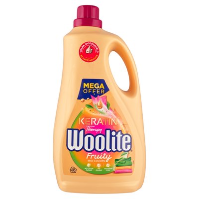 Obrázek Woolite Keratin Therapy Fruity tekutý prací přípravek s keratinem 60 praní 3,6l