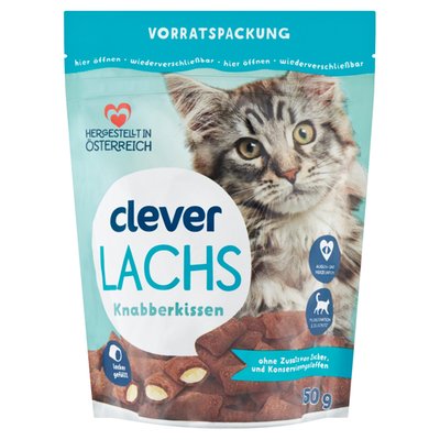 Obrázek clever Plněné polštářky s lososem 150g