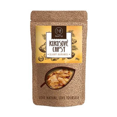 Obrázek Kokosové chipsy slaný karamel BIO 70g