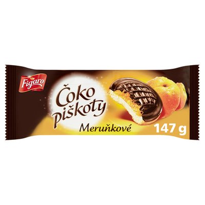 Obrázek ŠETŘÍME JÍDLEM: Figaro Čoko piškoty Meruňkové 147g