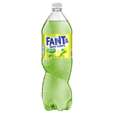 Obrázek Fanta Zero cukru s příchutí jablka a liči 1,5l