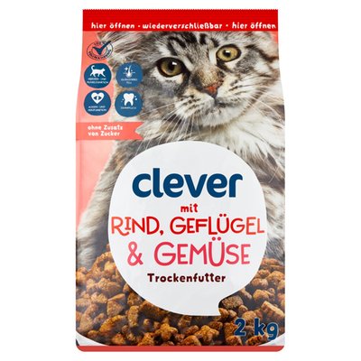 Obrázek clever Granule s hovězím, drůbežím a zeleninou 2kg