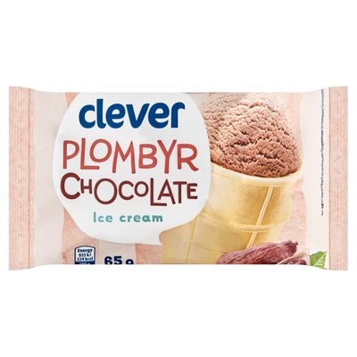 Obrázek clever Plombyr mražený krém smetanový čokoládový v oplatce 65g