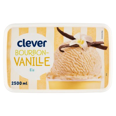 Obrázek clever Mražený krém s rostlinným tukem vanilkový s extraktem z bourbon vanilky 2500ml