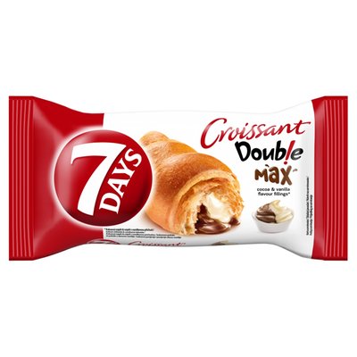 Obrázek 7 Days Croissant Double s náplní s kakaem a s náplní s vanilkovou příchutí 80g