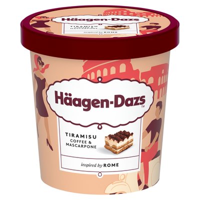 Obrázek Häagen-Dazs Zmrzlina se sýrem mascarpone, polevou z kávy a kakaa a kousky kávového piškotu 420ml