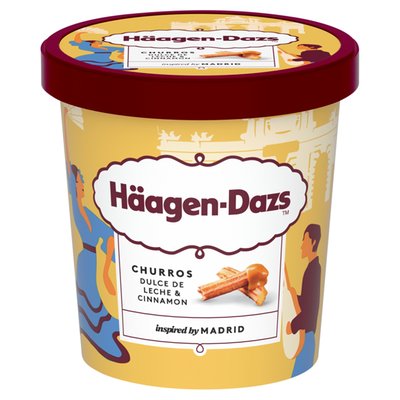 Obrázek Häagen-Dazs Smetanová zmrzlina s polevou dulce de leche se skořicí a kousky churros 420ml