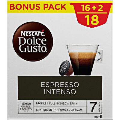 Obrázek ŠETŘÍME JÍDLEM: NESCAFÉ Dolce Gusto Espresso Intenso - kávové kapsle - 16 kapslí v balení