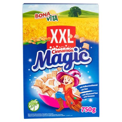 Obrázek Bona Vita Cinnamon Magic obilné čtverečky se skořicí 750g