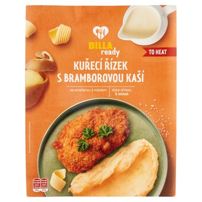Obrázek BiILLA Ready Kuřecí řízek s bramborovou kaší 450g