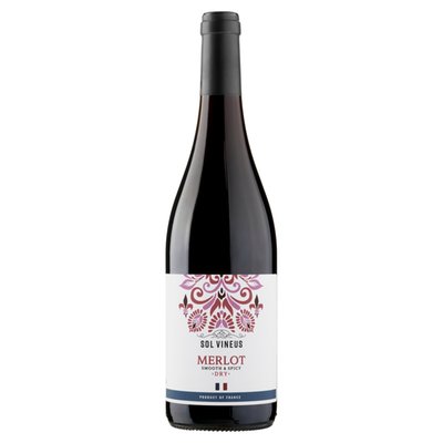 Obrázek Sol Vineus Merlot červené víno suché 0,75l