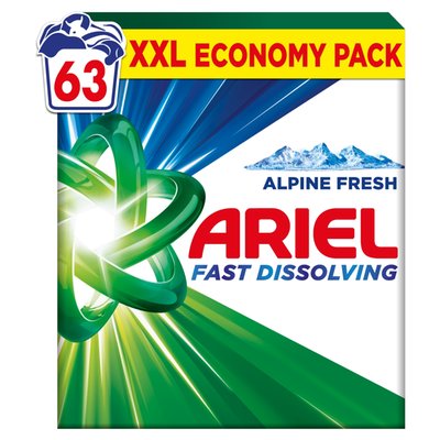 Obrázek Ariel Alpine Fresh Prací Prášek, 3.465kg, 63 Praní