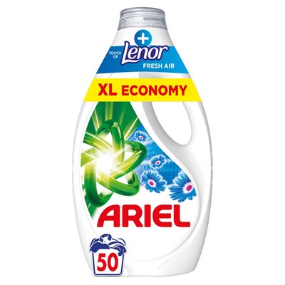 Obrázek Ariel Tekutý Prací Prostředek, 50 Praní, + Touch Of Lenor Fresh Air