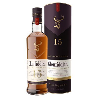 Obrázek Glenfiddich 15 Years Old Whisky 700ml