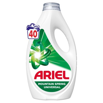 Obrázek Ariel Tekutý Prací Prostředek Mountain Spring Universal, 1.8l, 40 Praní