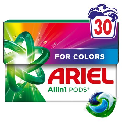 Obrázek Ariel Allin1 PODS Tekutý Prací Prostředek, Kapsle Na Barevné Prádlo, 30 Praní