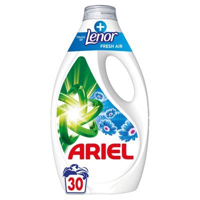 Obrázek Ariel Tekutý Prací Prostředek, 30 Praní, + Touch Of Lenor Fresh Air