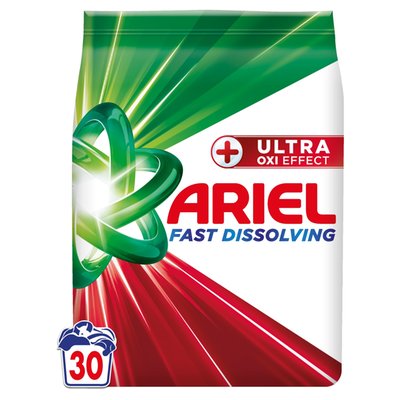 Obrázek Ariel Prací Prášek 1.65kg, 30 Praní, + Ultra Oxi Effect