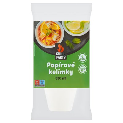 Obrázek GRILL Party Papírové kelímky 330 ml 6 ks