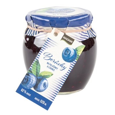 Obrázek ŠETŘÍME JÍDLEM: Madami Ovoce na palačinky a lívanečky - Borůvky 520ml