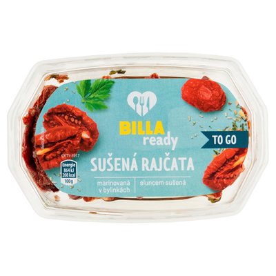 Obrázek ŠETŘÍME JÍDLEM: BILLA Ready Sušená rajčata marinovaná v bylinkách 150g