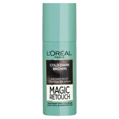 Obrázek L'Oréal Paris Magic Retouch sprej na vlasy pro zakrytí odrostů a šedin černohnědá 75 ml