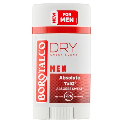 Obrázek Borotalco Men Dry Amber Scent tuhý deodorant 40ml