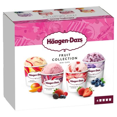 Obrázek ŠETŘÍME JÍDLEM: Häagen-Dazs Variace smetanových zmrzlin 4 x 95ml (326g)