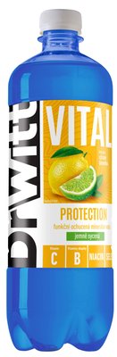 Obrázek DrWitt Vital Protection funkční ochucená minerální voda příchuť citron limetka jemně sycená 750ml