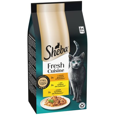 Obrázek Sheba Fresh Cuisine Kompletní mokré krmivo pro dospělé kočky 6 x 50g (300g)