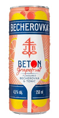 Obrázek Becherovka BETON Grapefruit flavoured 4,5% 0,25l