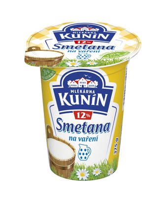 Obrázek ŠETŘÍME JÍDLEM: Kunín Smetana UHT 12%, 375g