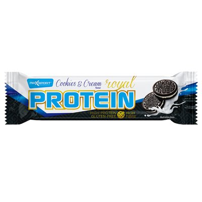 Obrázek MaxSport Protein Royal proteinová tyčinka Cream & cookies 60g
