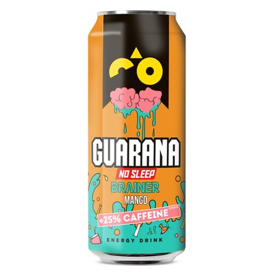 Obrázek Guarana Brainer s příchutí manga 0,5l