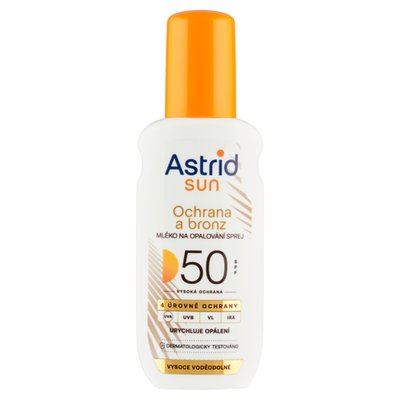 Obrázek Astrid Sun Mléko na opalování ve spreji SPF 50 150ml
