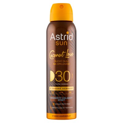 Obrázek Astrid Sun Coconut Love suchý olej na opalování SPF 30 150ml