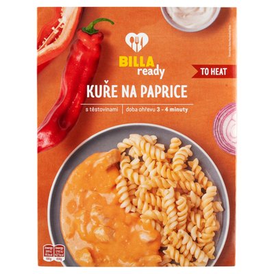 Obrázek ŠETŘÍME JÍDLEM: BILLA Ready Kuře na paprice s těstovinami 450g