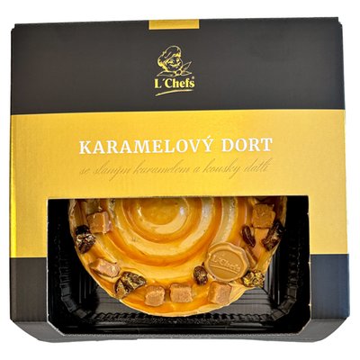 Obrázek ŠETŘÍME JÍDLEM: L'Chefs Karamelový dort se slaným karamelem a kousky datlí 600g