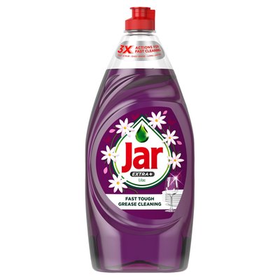Obrázek Jar Extra+ Šeřík Tekutý Prostředek Na Mytí Nádobí. Složení Č.1 Pro Rychlé Mytí Odolné Mastnoty 900ml